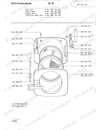 Взрыв-схема посудомоечной машины Aeg LAVNOVA 803 - Схема узла Section2